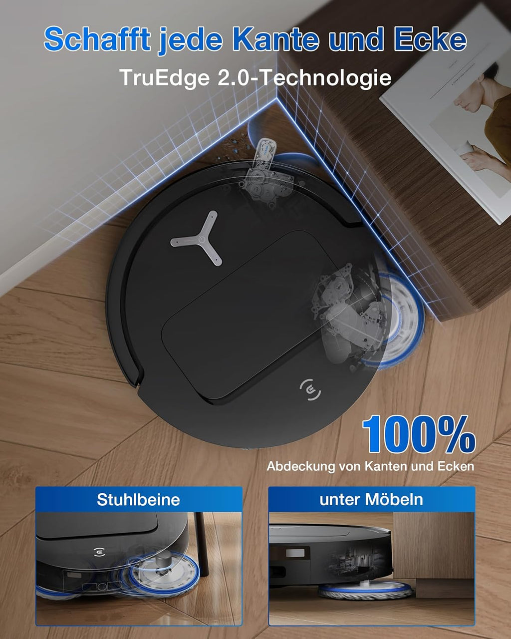 ECOVACS DEEBOT T50 OMNI Gen2 Saugroboter mit Wischfunktion