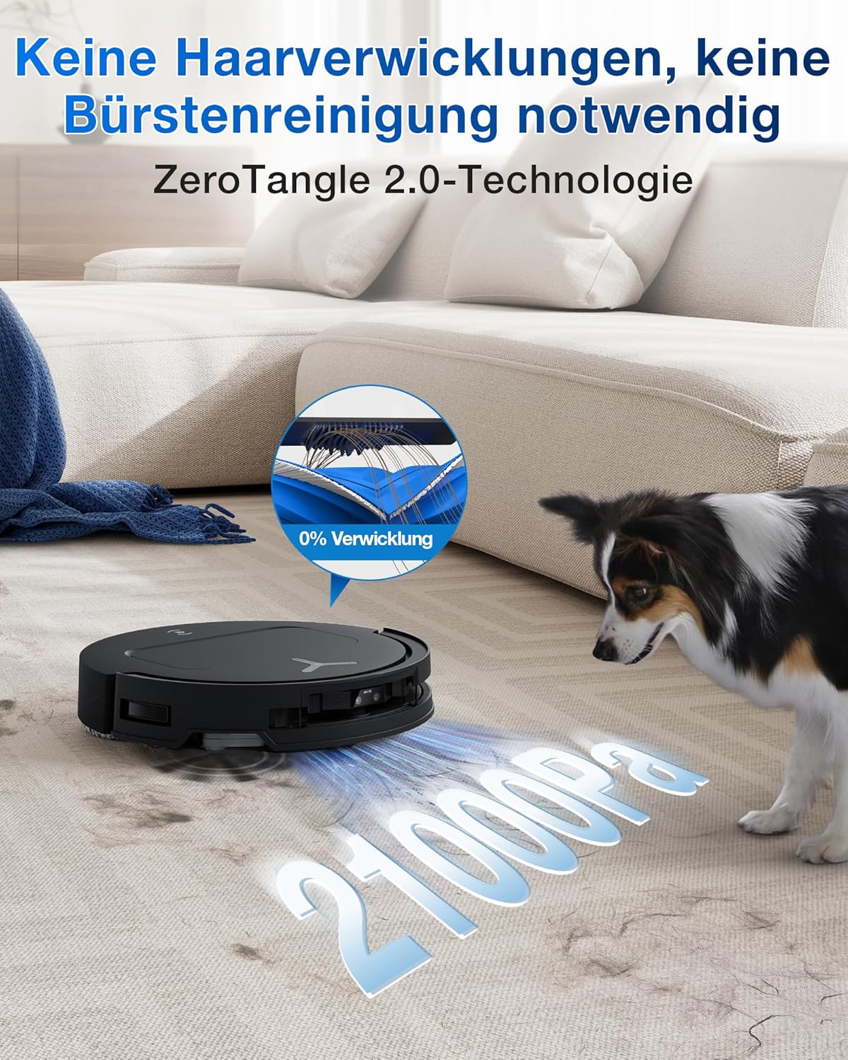 ECOVACS DEEBOT T50 OMNI Gen2 Saugroboter mit Wischfunktion