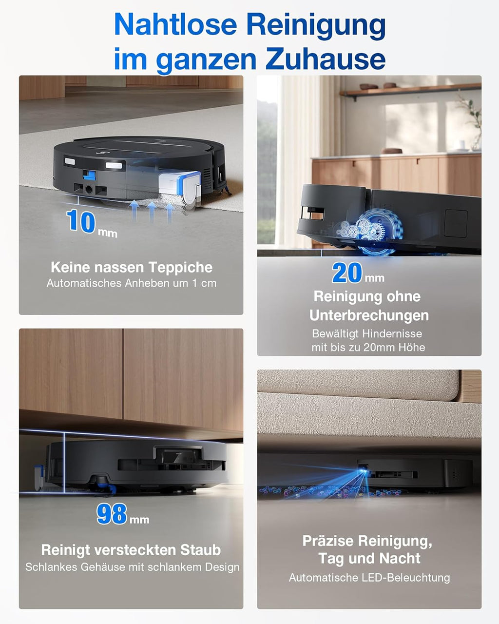 ECOVACS DEEBOT T80 OMNI Saug-Wisch-Roboter + Reinigungsstation