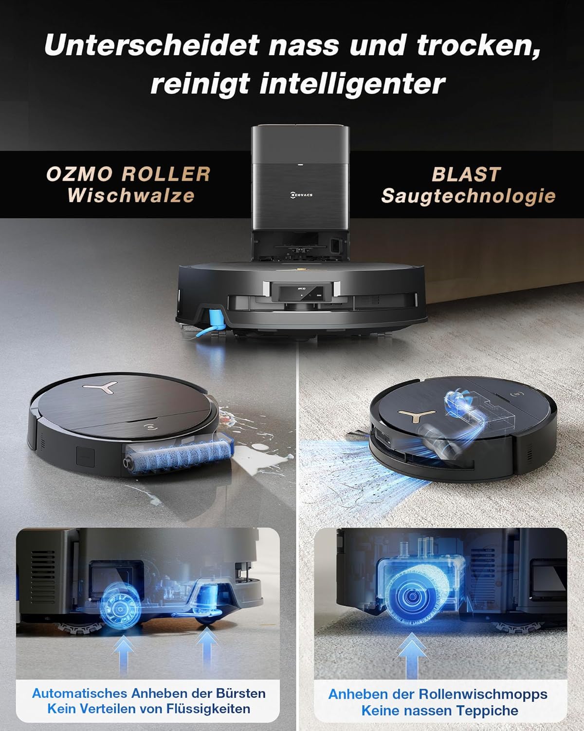 Ecovacs Deebot X9 Pro Omni Robot Saugroboter mit Wischfunktion