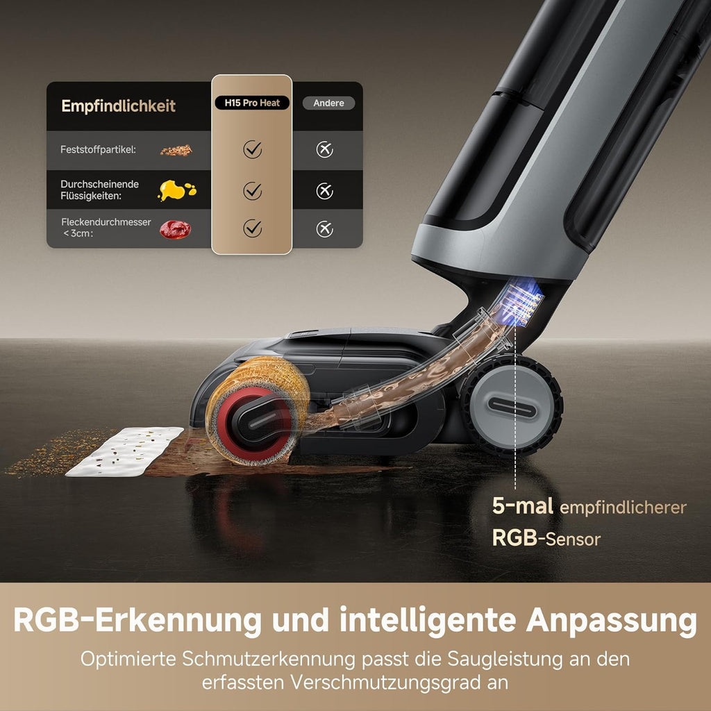 DREAME Nass-Trocken-Sauger H15 Pro Heat 400W 22.000 Pa