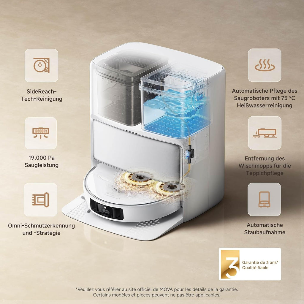 MOVA P50 Pro Ultra Saugroboter mit Wischfunktion und HEPA 700W