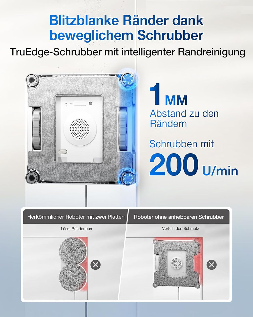 ECOVACS WINBOT W2S Omni Fensterputzroboter mit Multifunktionsstation und TruEdge™