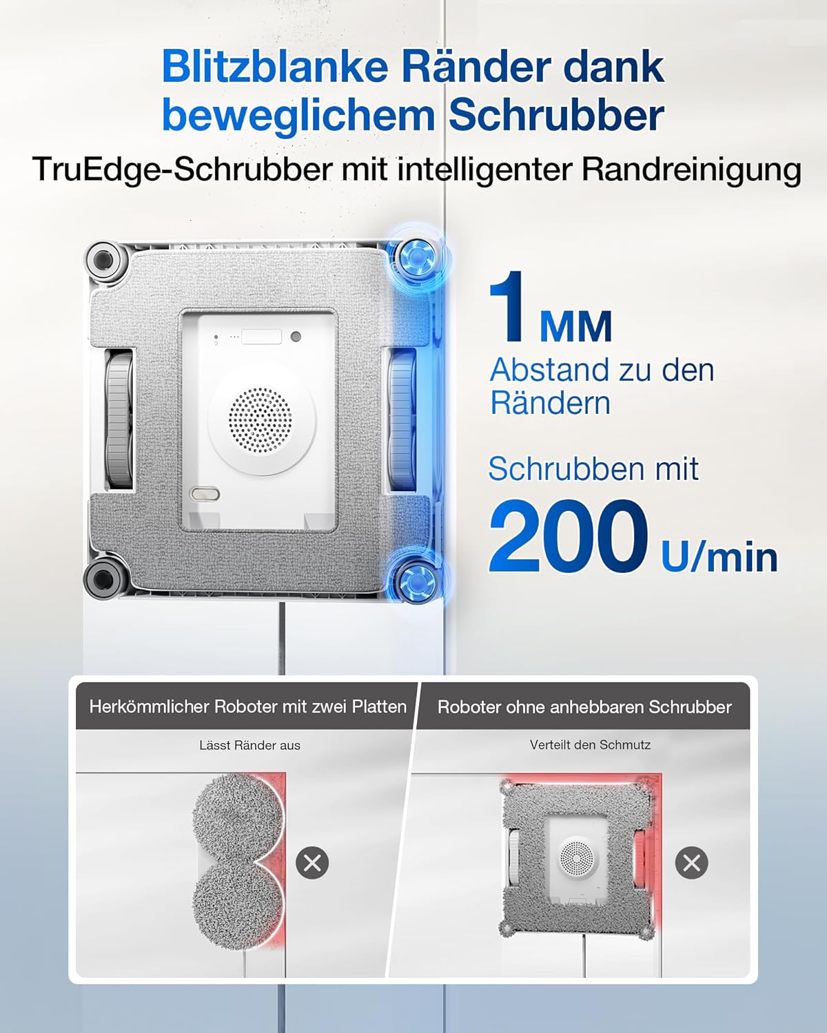 ECOVACS WINBOT W2S Omni Fensterputzroboter mit Multifunktionsstation und TruEdge™